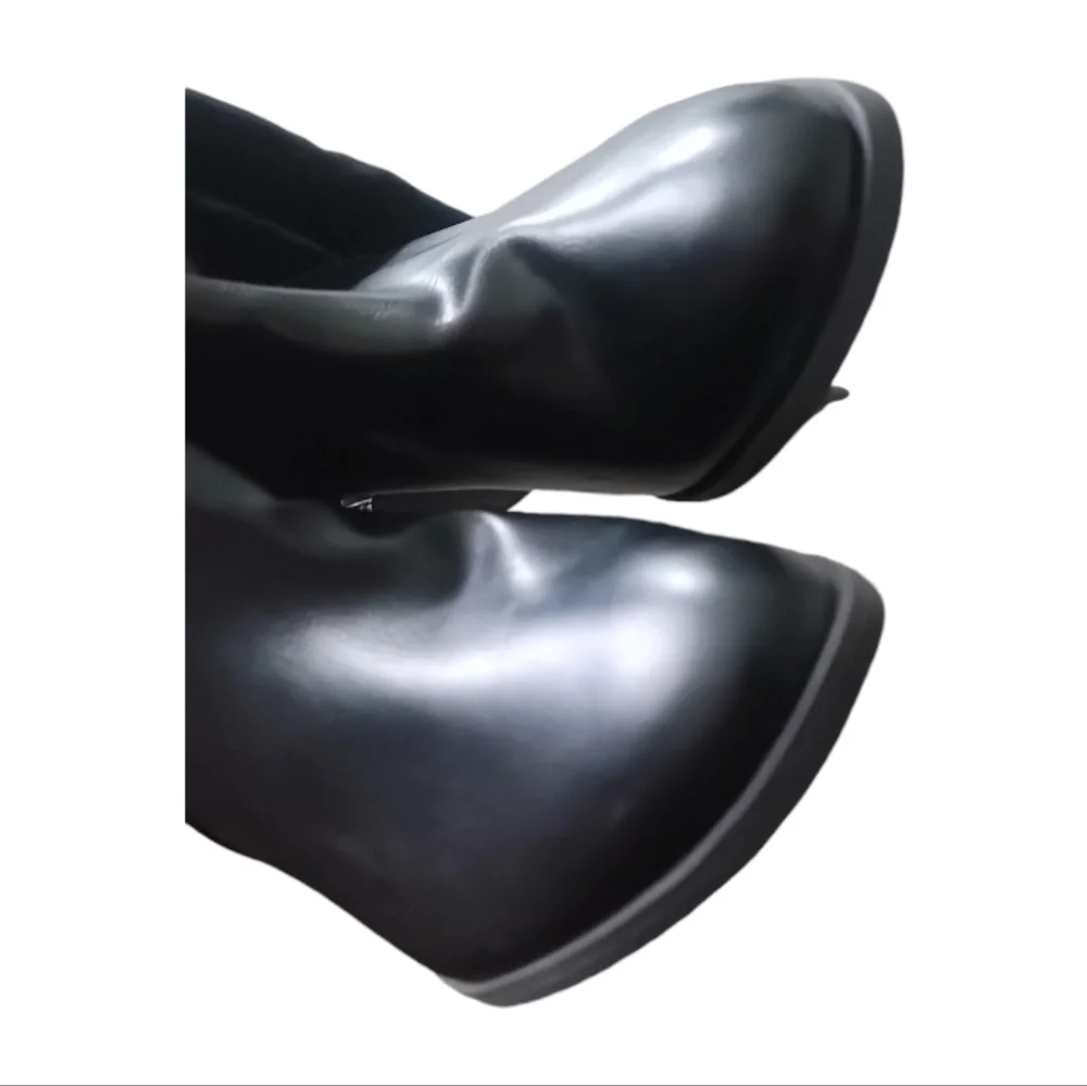 BP Over the Knee Black Faux Leather Boots Size 9M NWOT